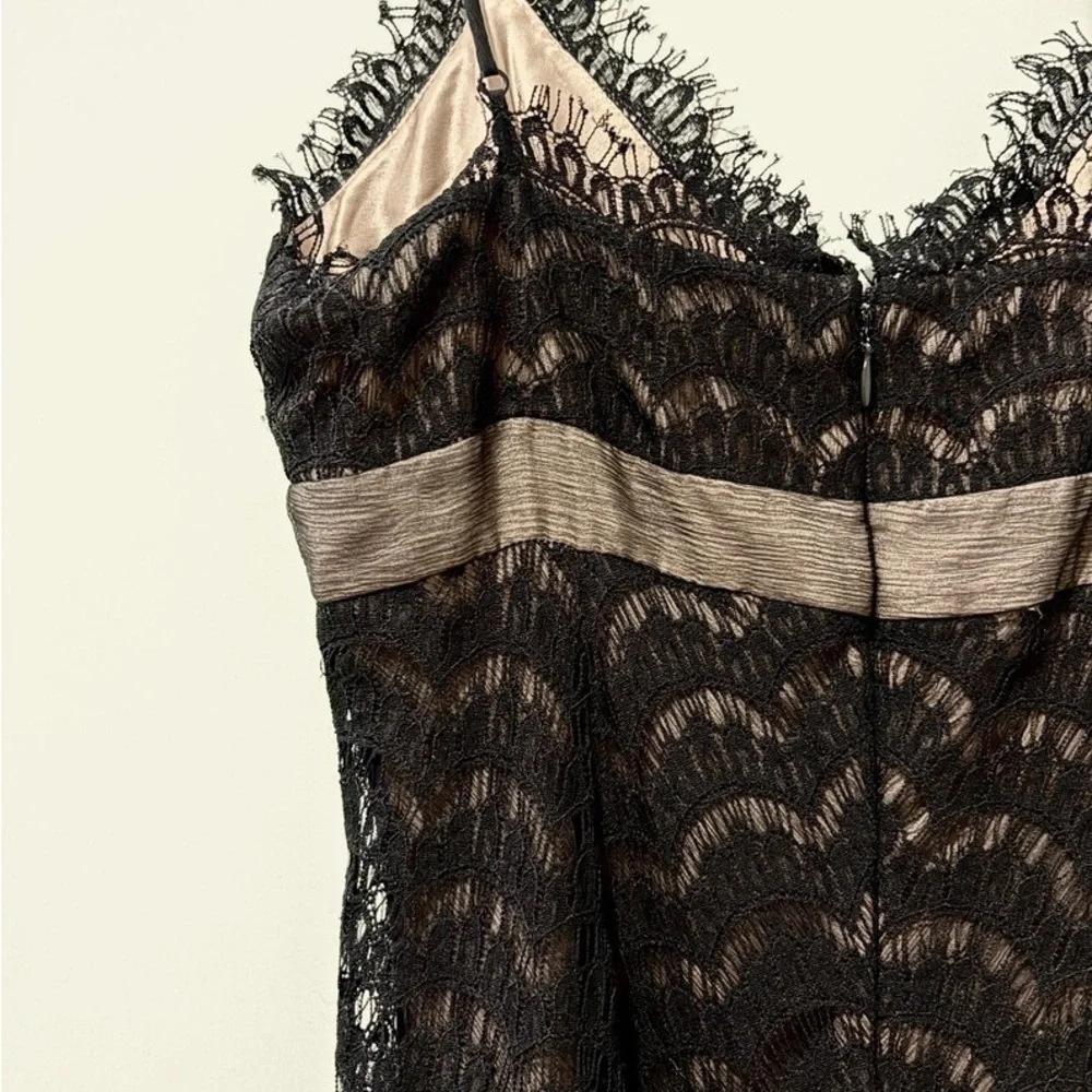 BCBGMAXAZRIA Black Lace Cocktail Dress | Size 6 - Picture 8 of 8